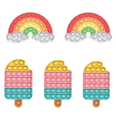 

Fun Push Pop It Fidget Toys Finger Exercise Board Squeezing Vent Toys Funny Slow Soft Kid Decompression Balls Dropshipping