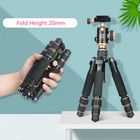 Портативный Алюминиевый мини-штатив QZSD Q166 с шаровой головкой, быстросъемная пластина для цифровых зеркальных камер Canon, Nikon, Sony