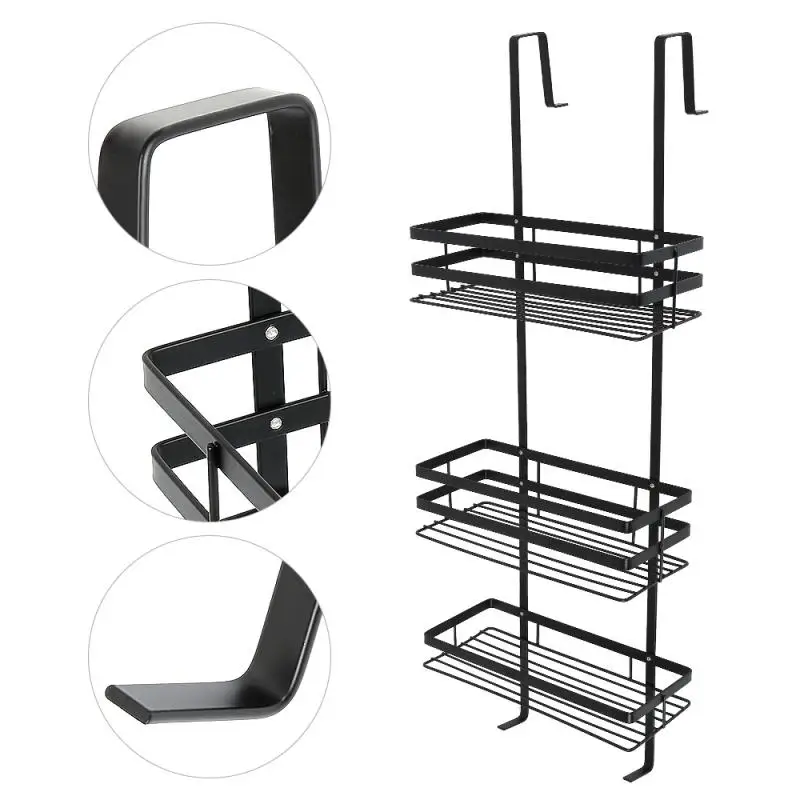 

3-слойная простая полка для душевой кабины, для ванной комнаты, для ванной комнаты, алюминиевая настенная корзина, Бесплатная Пробивка, полк...