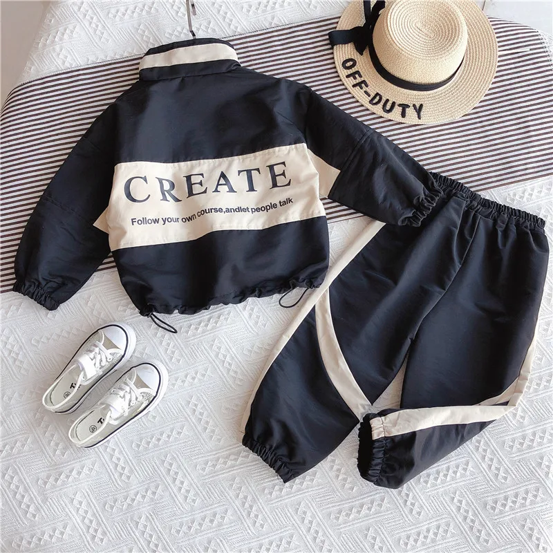 Комплект для девочек новинка 2019 детская одежда на весну и осень спортивный