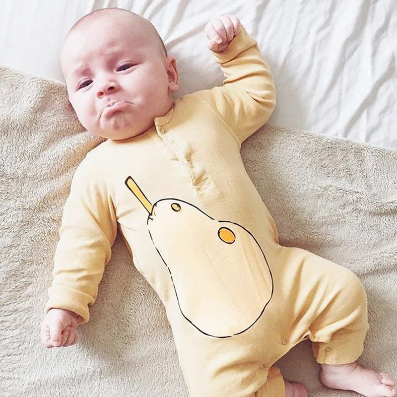 

[Fried and comfortable] ins Sydney baby cotton autumn and winter sanding thickening one-piece baby clothes romper romper