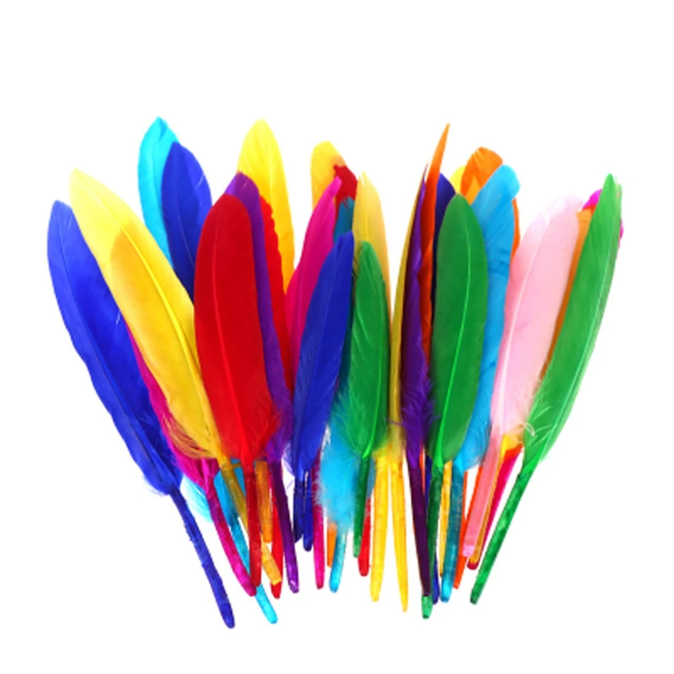

50/100Pcs Colored Natural Feathers Crafts DIY Duck Feathers Plume Wedding Party Decor Plumas Home Christmas Accessories 10-15cm