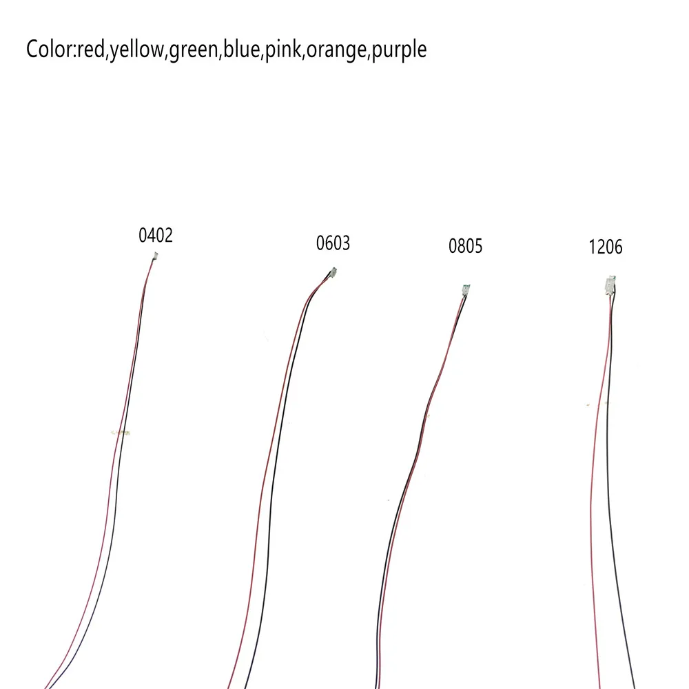 10pcs 0402 SMD Model Toys Train HO N Scale Pre-soldered Micro Litz Wired LED Leads Light For Sand Table Layout Diorama - купить по