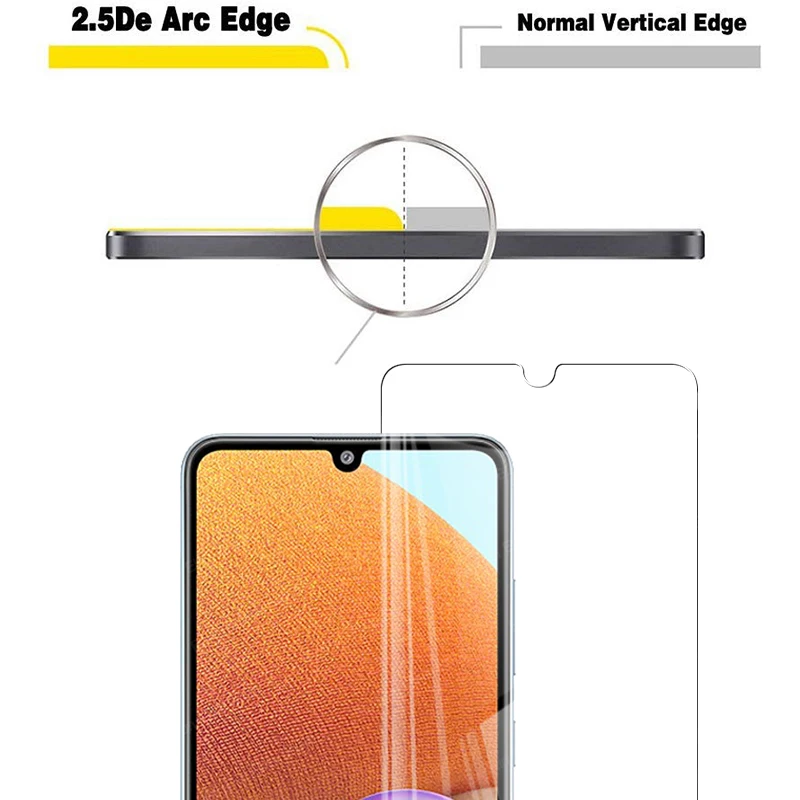

6 in 1 Tempered Glass For Samsung Galaxy A32 A31 A30 A30S Screen Protector Full Cover Camera Lens Film Svmsung M31S M30S Glass