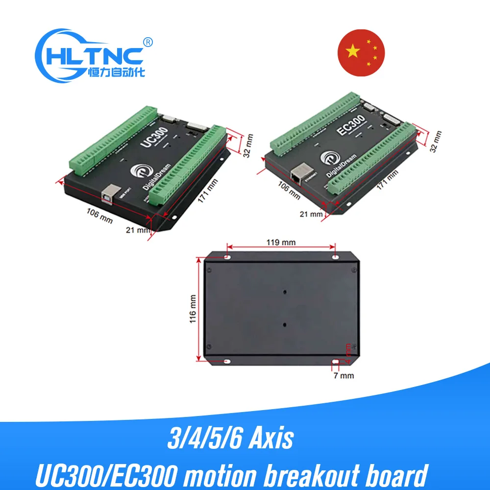 

Фрезерный станок с ЧПУ UC300 EC300 3/4/5/6 ось движения Breakout Board NVEM Mach3 Ethernet карта контроля USB для DIY фрезерный станок