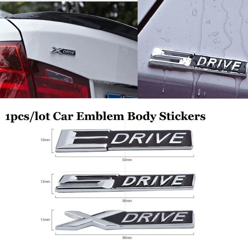 1 шт. металлический 3D эмблемы автомобиля тела Стикеры для XDrive SDrive EDrive