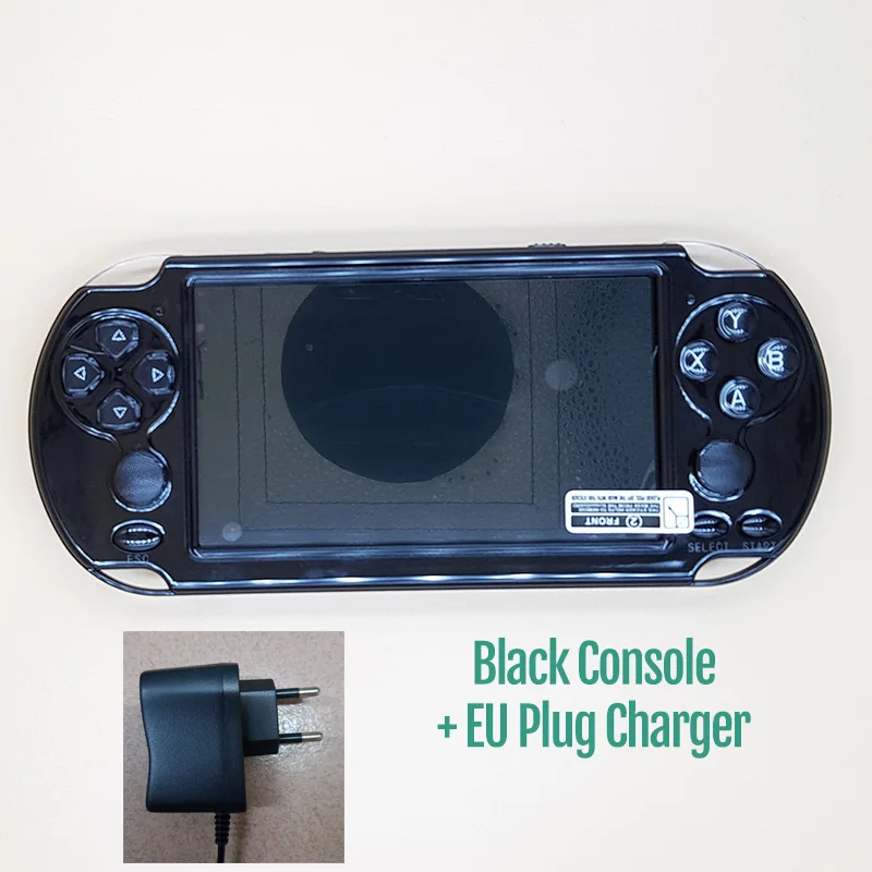 Black With EU Plug Новая видеоигровая консоль 5,1 дюймов 8 Гб встроенные 10000 Ретро игры для psp поддержка TF расширение портативный игровой плеер - Цвет: Black With EU Plug