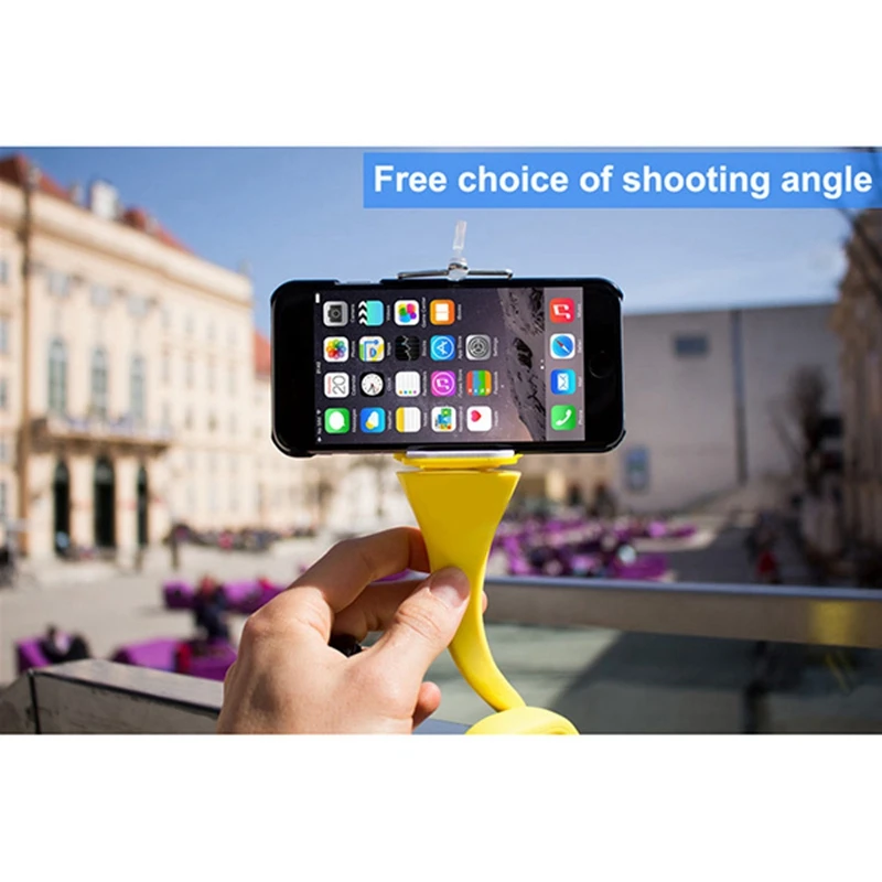 Flexible Selfie Stick Monopod Tripod Holder for IPhone Camera Phone Car Bicycle Universal | Электроника