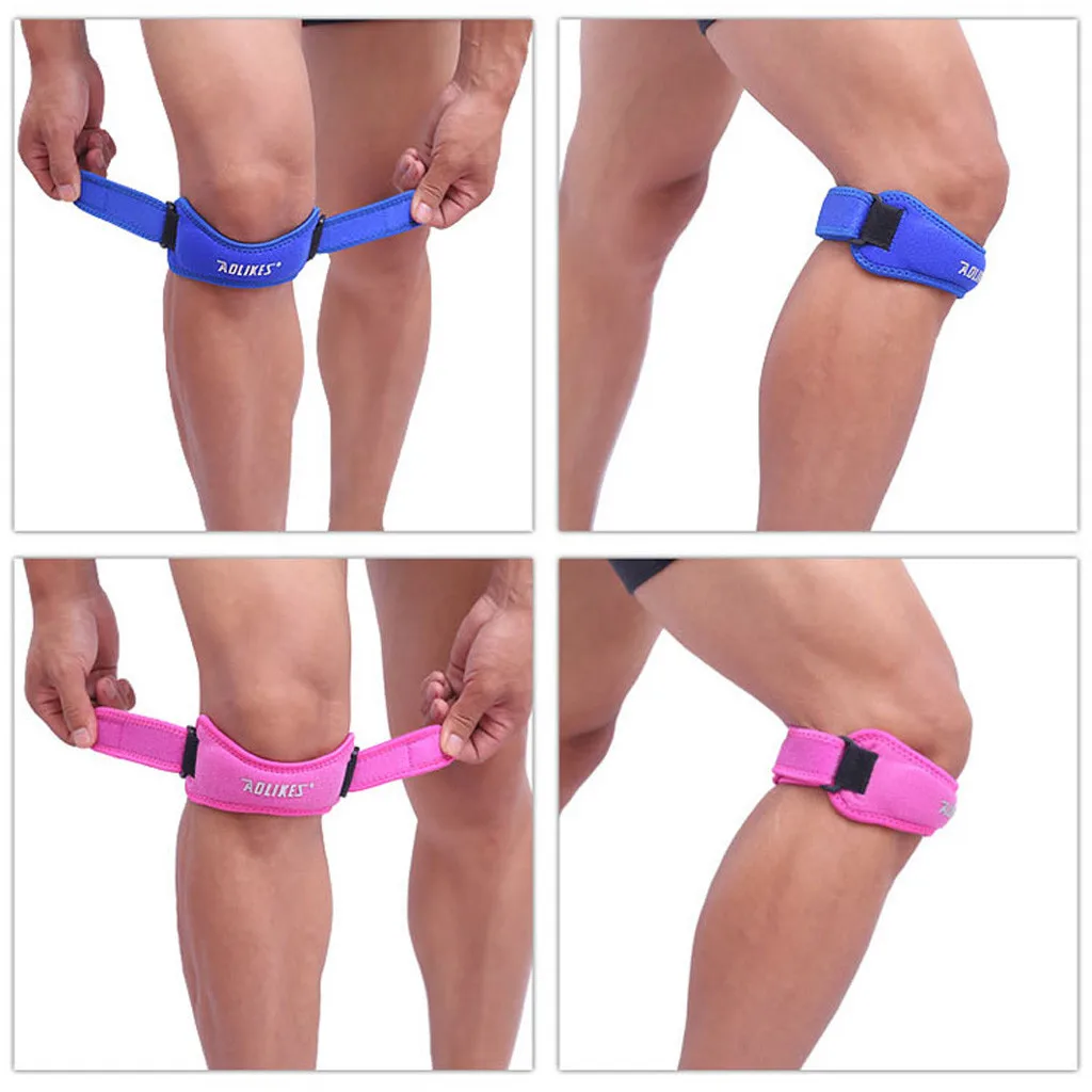 2019 Newly Soft Brace Knee Protector Belt Adjustable Breathable Patella Tendon Strap Guard Support Pad | Спорт и развлечения