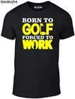 Футболка Born To Golf, Забавный рождественский подарок, Шуточный клуб, железная зеленая футболка, крутая Повседневная футболка pride для мужчин, унисекс, новая мода