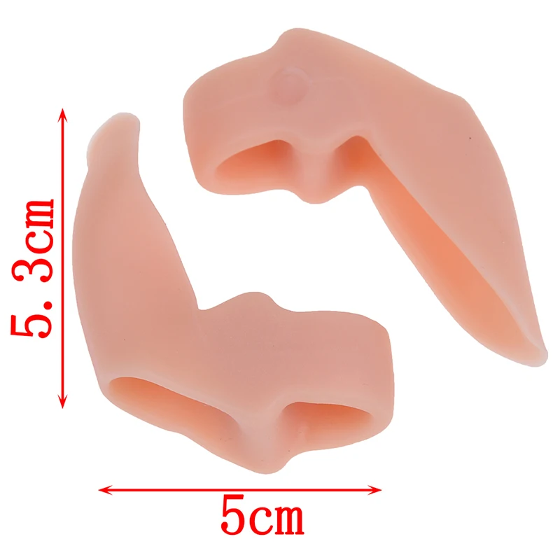 Separador de juanete de Gel de silicona, esparcidor de dedo gordo del pie, alivia el dolor de pie, corrector de coj&iacute;n, corrector de Hallux Valgus, 1 par-5