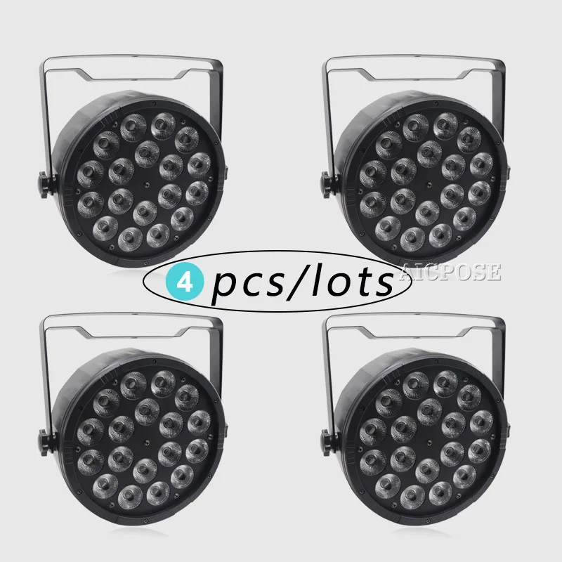 4 шт./лот 18x12 Вт RGBW в 1 Светодиодный прожектор 18*12 с DMX512 дискотечный светильник s