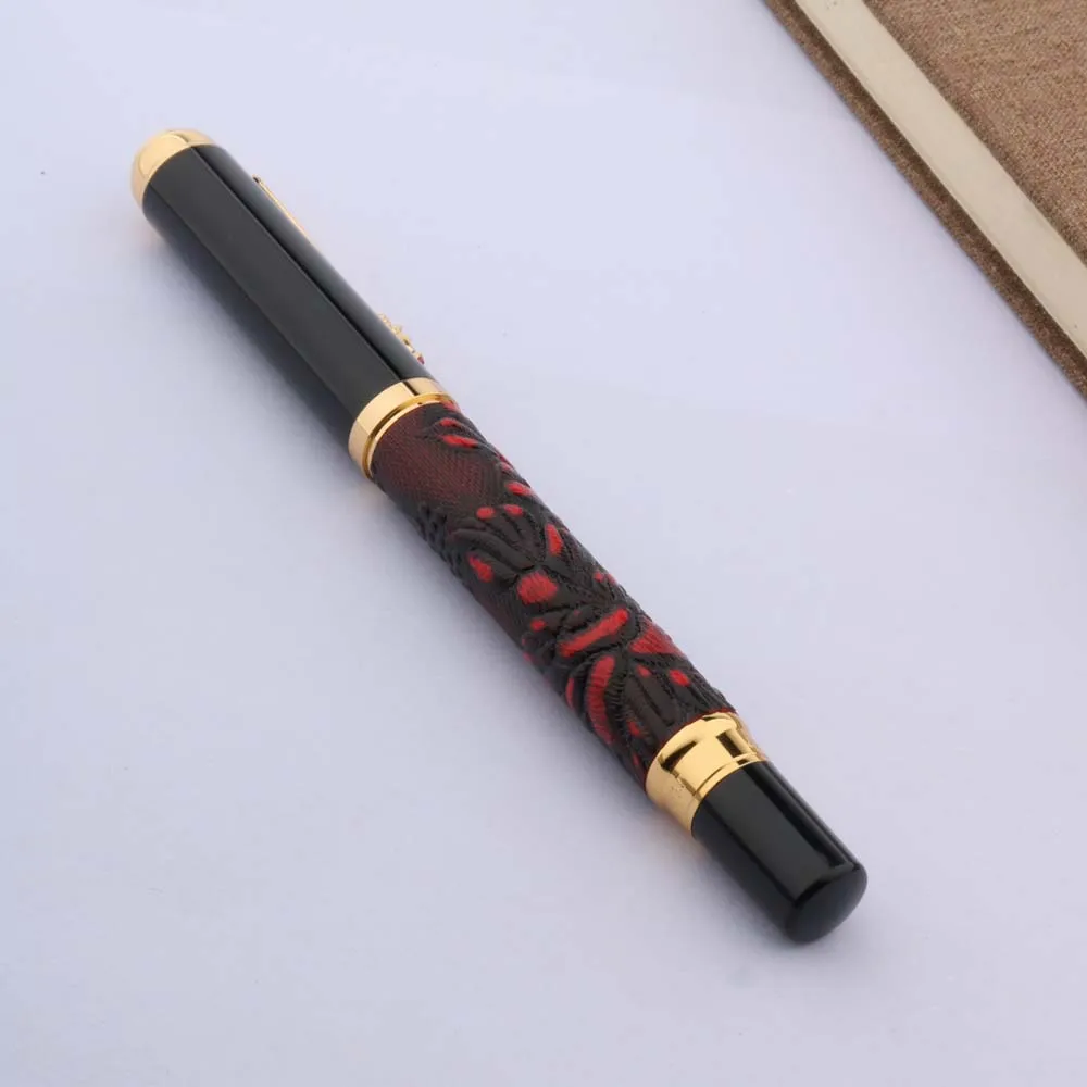 Красный виноградный орнамент с золотым Драконом зажим фотофонтан школьные