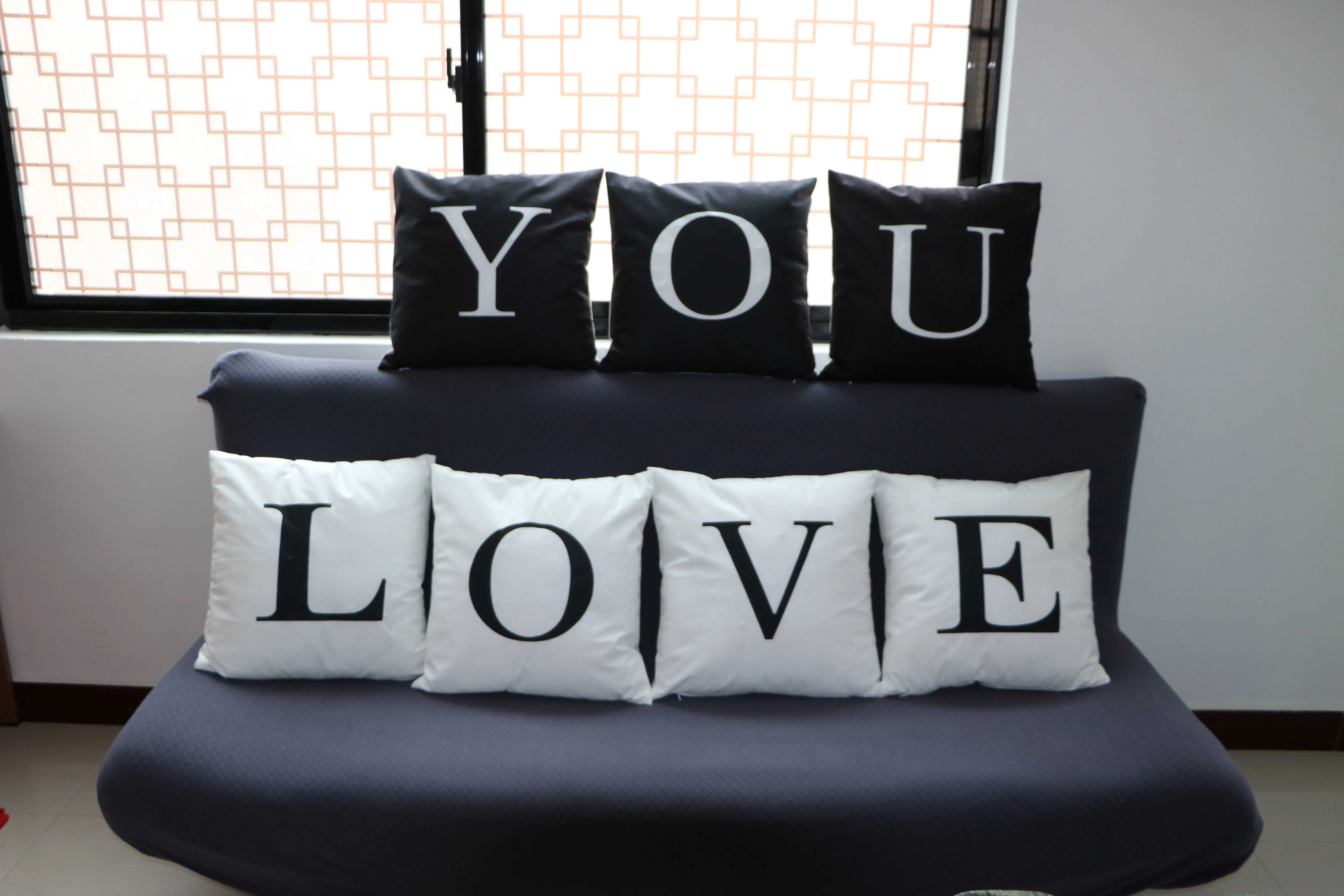 Винтажный чехол для подушки с надписью полиэстер Модный домашнего использования