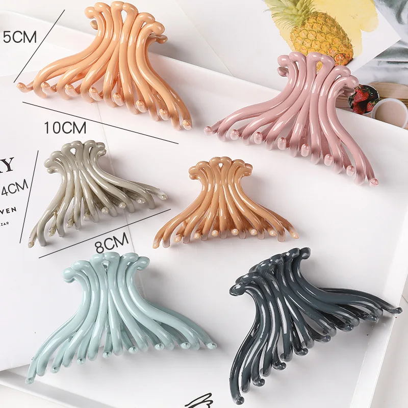 

Korean Ladies Hair Clips Elegant Acrylic Hair Clips Spider Clips Hair Clips Large Geometric Girl Headdress Hair Accessories