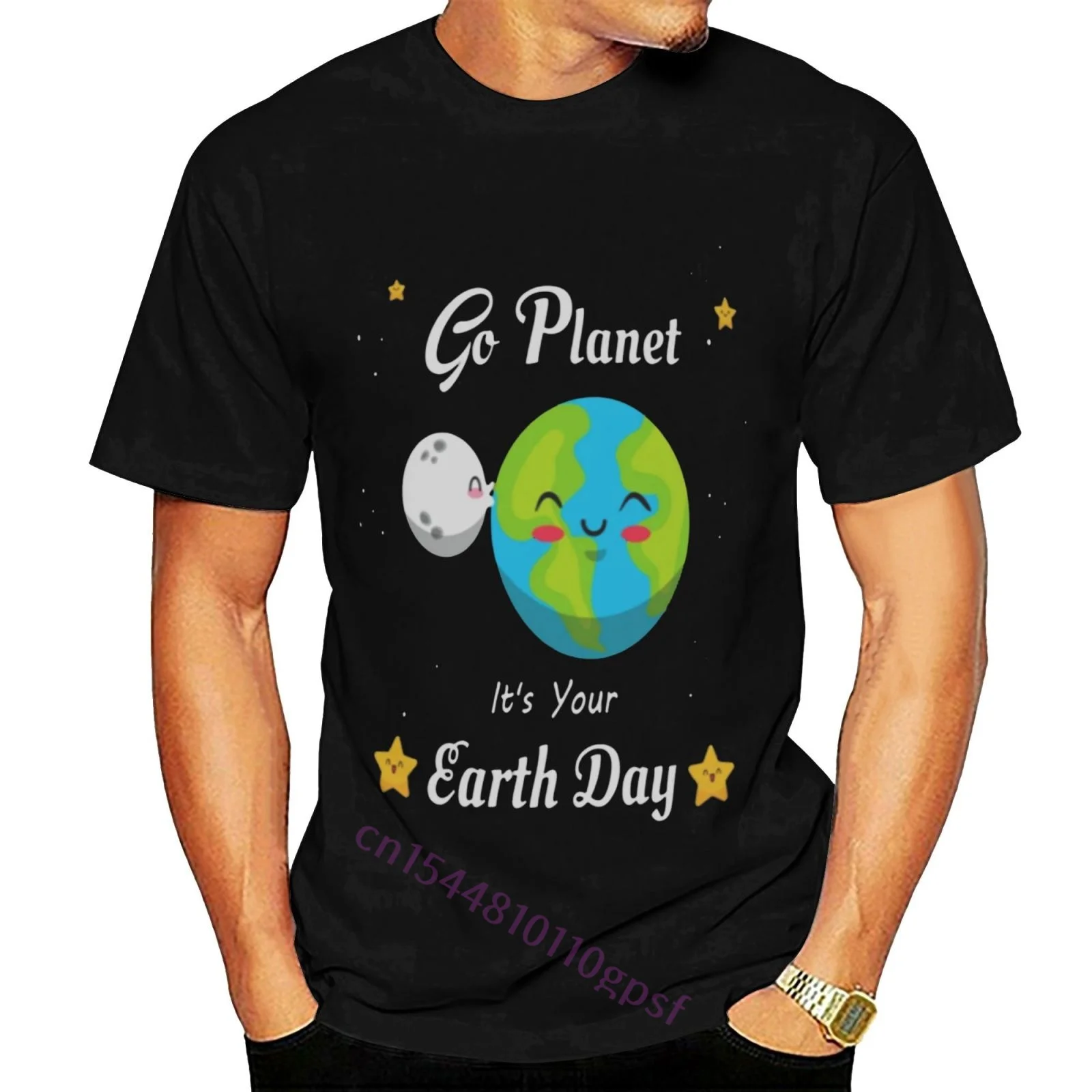 

Go Planet- It's Your Earth Day T Shirt Men Cotton Casual T-Shirts Crew Neck Tee Shirt Short Sleeve Tops Party