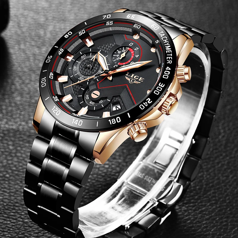 Montre Homme LIGE мужские s часы лучший бренд класса люкс военные спортивные часы мужские водонепроницаемые кварцевые наручные часы Relogio Masculino