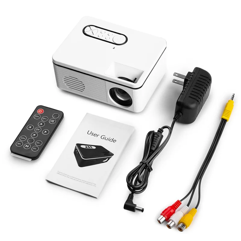 

S361 Mini Projector 600Lumens 1080P Full Hd Wifi Android Home Beamer Video Player Support Hdmi-Compatible/usb/Av/Tf Home Cinema