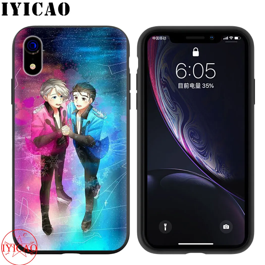 Yuri On Ice Мягкий силиконовый чехол для телефона iPhone 5 6 7 8 11 5S 6s Plus 7Plus 8Plus XR XSMax Max