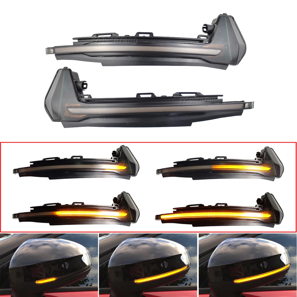 Светодиодный динамический сигнал поворота светильник автомобиля боковое