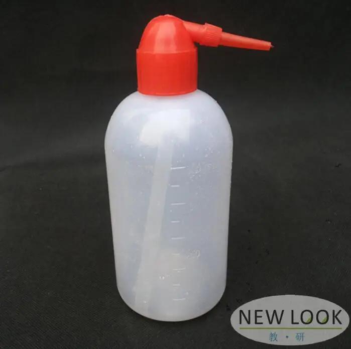 Chemistry teaching instrument 500ml Plastic bottle Clean the instrument 19cm height free shipping