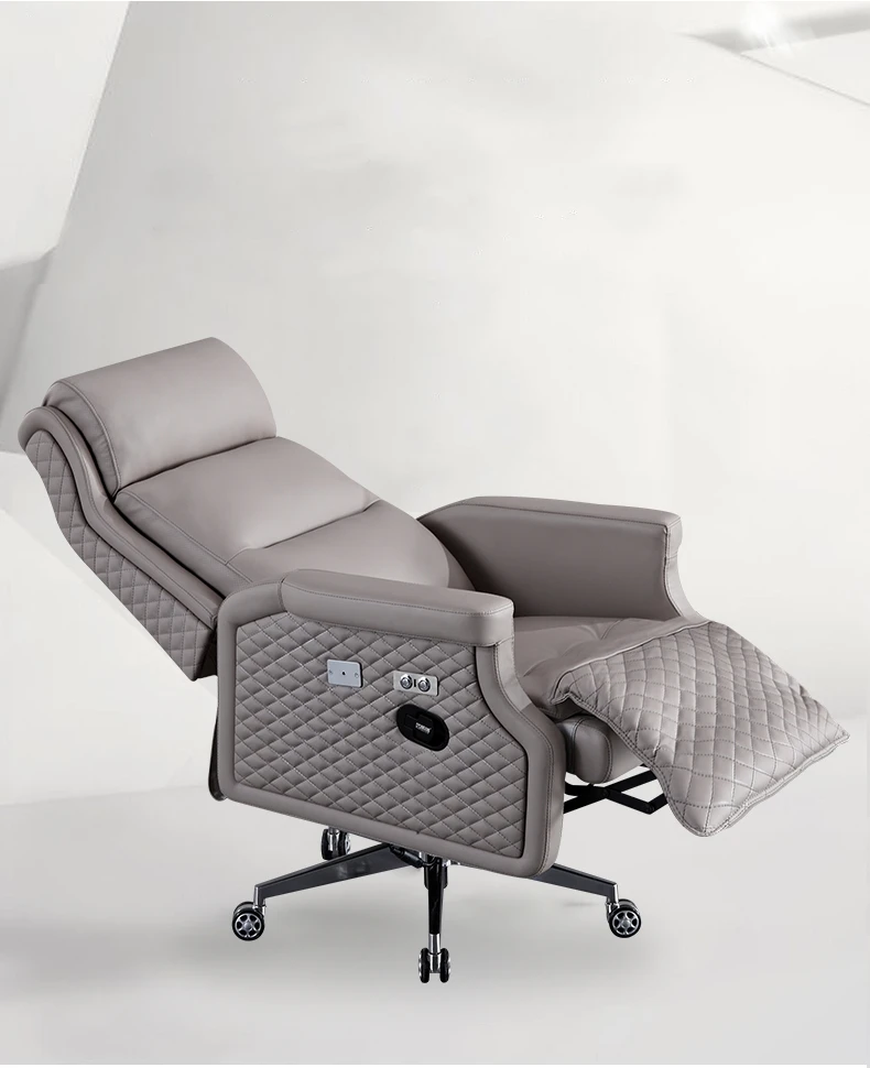 Высококачественное офисное кресло Boss из натуральной кожи удобное откидное |