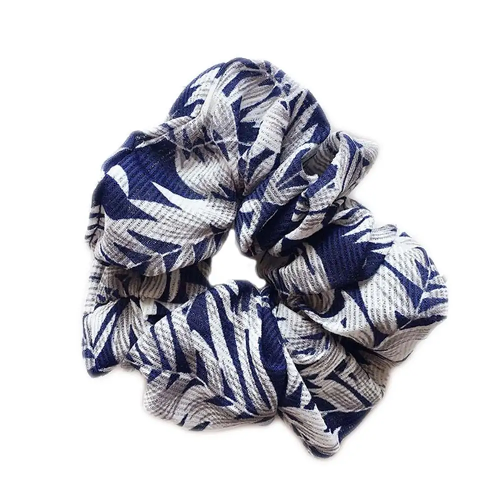 1pcs Vintage Scrunchies Lady Stretch Chiffon Scrunchie Women Elastic Hair Bands Girls Headwear Floral Hair - Цвет: 015