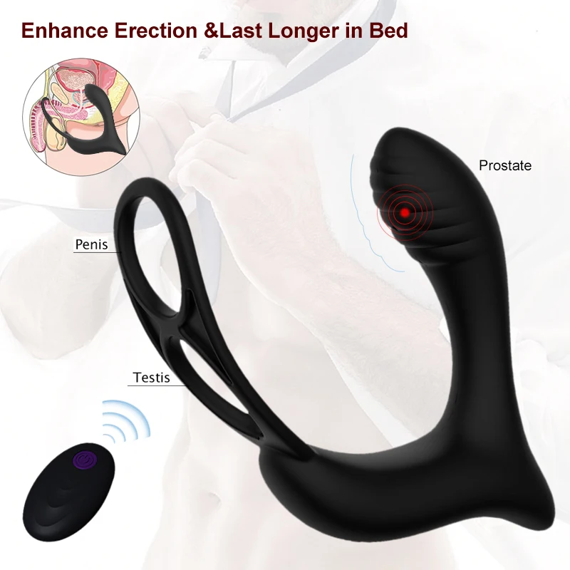 Анальная пробка мужской массажер простаты вибратор секс игрушки для мужчин