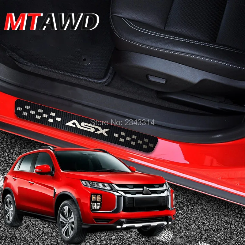 Для Mitsubishi ASX 2013 2018 2019 2020 аксессуары нержавеющие двери и подоконники потертости