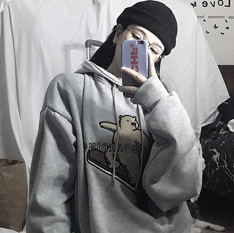 

Свитер с капюшоном на флисовой подкладке для мужчин и женщин, Осень-зима