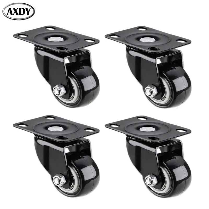 

Колесо для офисных кресел, поворотный ролик 2 дюйма, резиновый, для мебели, компьютерного кресла, фурнитура, аксессуары, 4 шт.