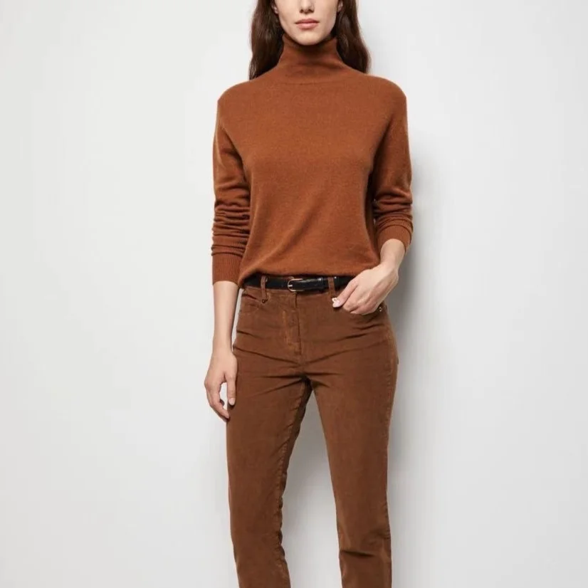 

Early Autumn New High-neck Bottoming 100% Cahmere Women Sweater