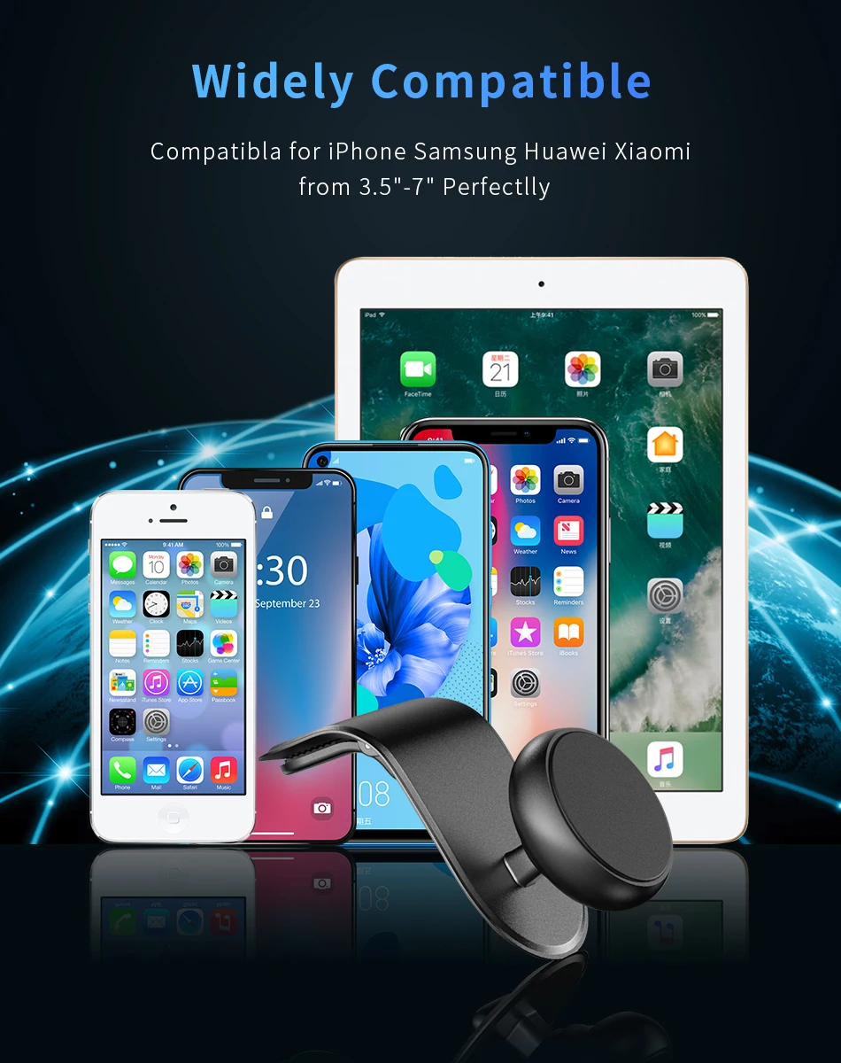 Универсальный магнитный автомобильный держатель FLOVEME для iPhone, Xiaomi, вращение держател на 360 градусов, крепление на вентиляционное отверстие, автомобильный держатель для мобильного телефона, Магнитная подставка