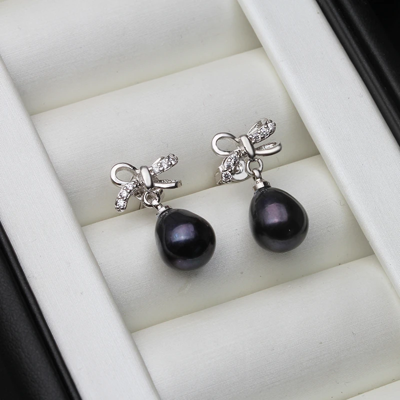 

Женские серьги с натуральным пресноводным жемчугом, модные ювелирные изделия в Корейском стиле, эффектные серьги-подвески в стиле бохо из с...