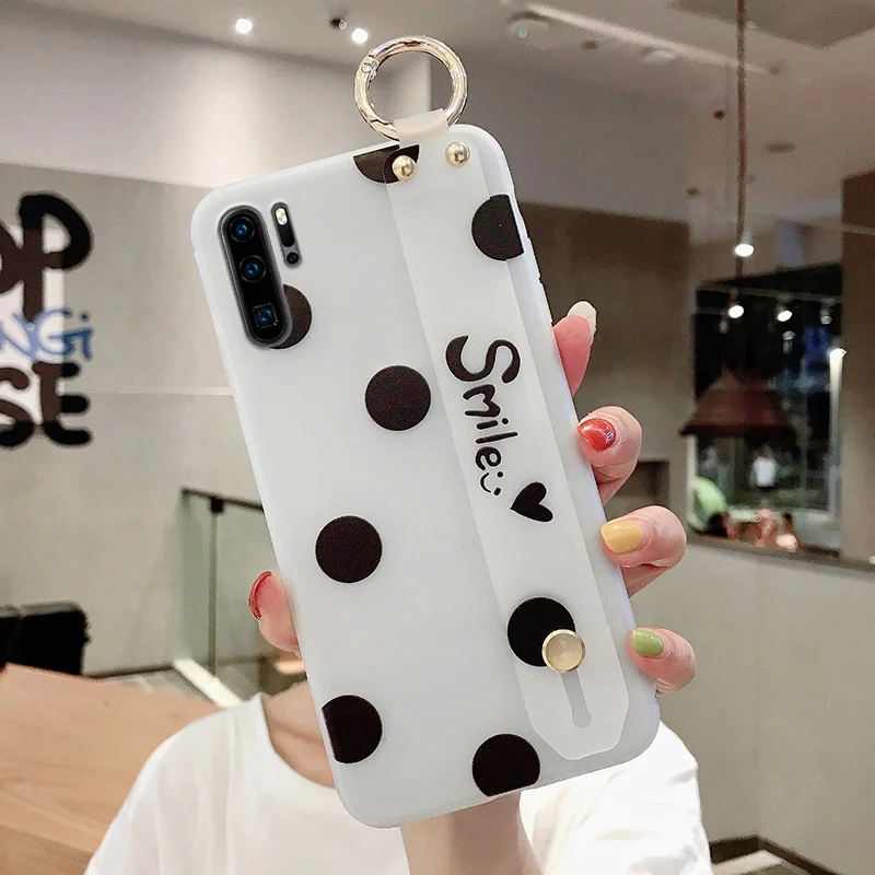 WK3-24WDBoDianSm SoCouple Мягкий ТПУ чехол-держатель для телефона huawei P20 P30 Pro P10 mate 10 20 30Lite Pro Honor 10 20 Nova 3i 5i Pro Чехол на запястье - Цвет: WK3-24WDBoDianSm