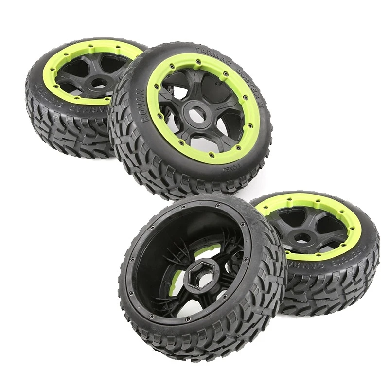 Набор шин Rovan для дороги с колесной втулкой Super Star 1/5 Baja 5B SS|nylon filament|nylon lifegenerator 100w |