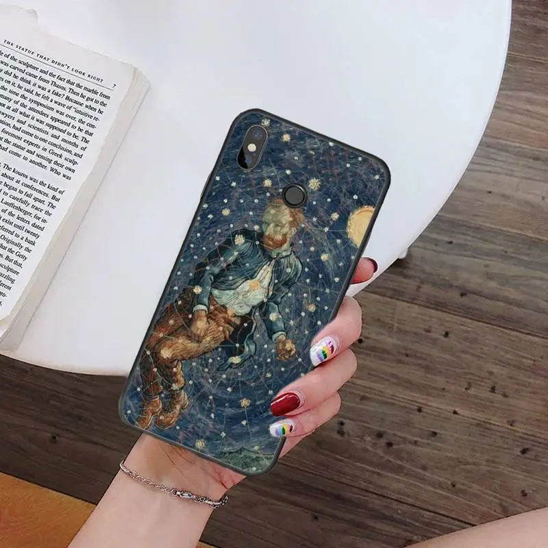 

Van Gogh Starry Night Oil Painting Phone Case For Xiaomi Redmi 7 9t 9se k20 mi8 max3 lite 9 note 8 9s 10 pro Soft Silicone