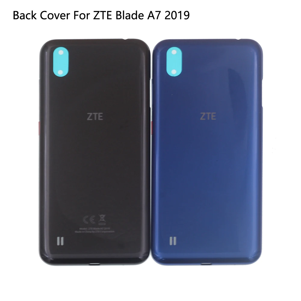 

Original Glass Rear Cover For ZTE Blade A7 2019 Back Battery Cover A7 2019 Case Housing Door With Camera Lens Adhesive