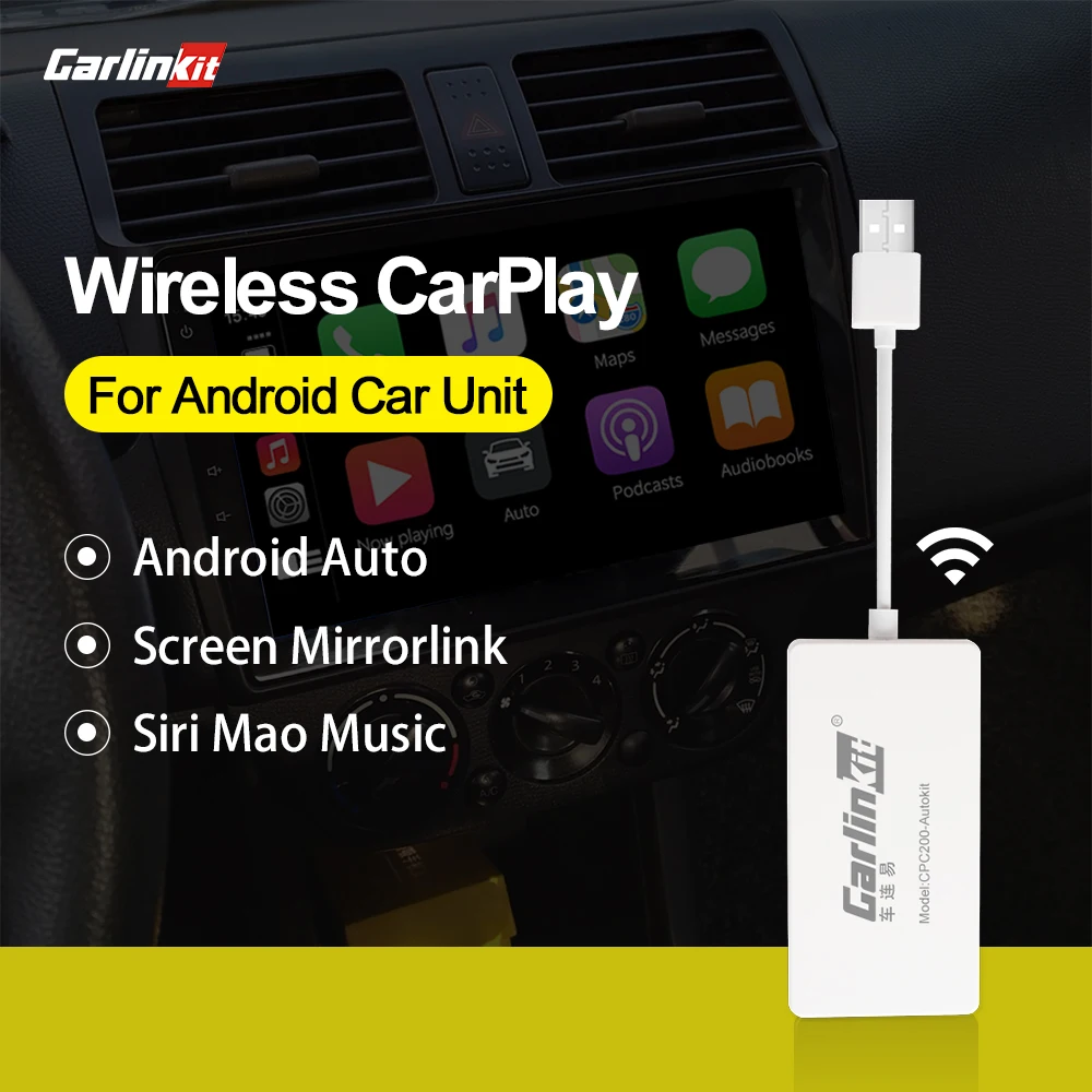 CarlinKit беспроводной адаптер Carplay USB Android авто для системы экран CarPlay Smart Mirrorlink