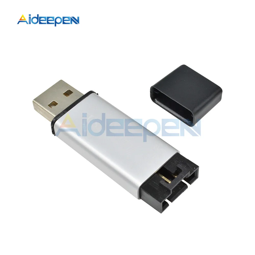 Модуль CP2102 USB 2 0 в TTL UART алюминиевый корпус 5 контактный последовательный