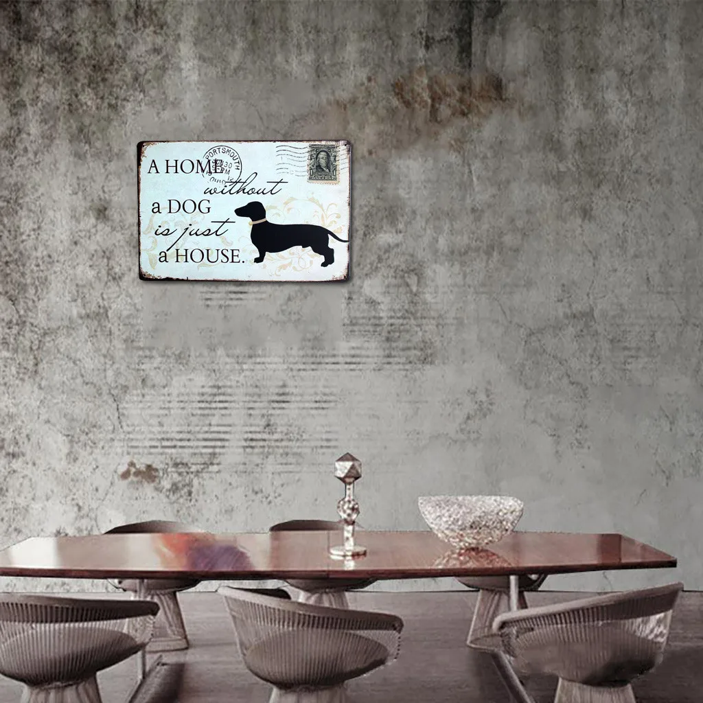 Plaque Metal Vintage Retro Style Signage Metal Plaque Sign Wrought Iron Signage Wall Art Painting Poster Hanger Bar Home Decor