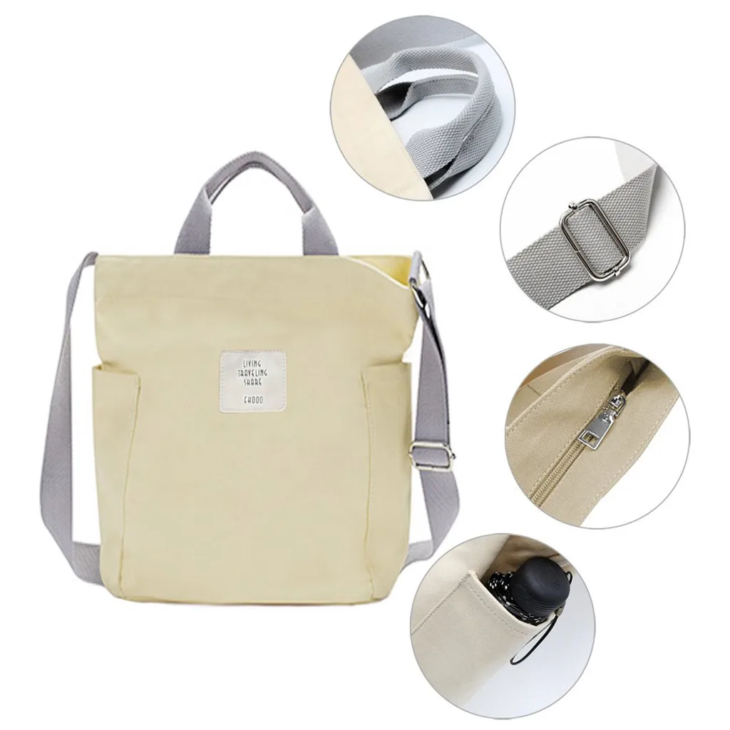 

Women Crossbody Bags Female Canvas Vintage Shoulder Bag Ladies Crossbody Bags big High capacity Designer shopping Handbags#G30