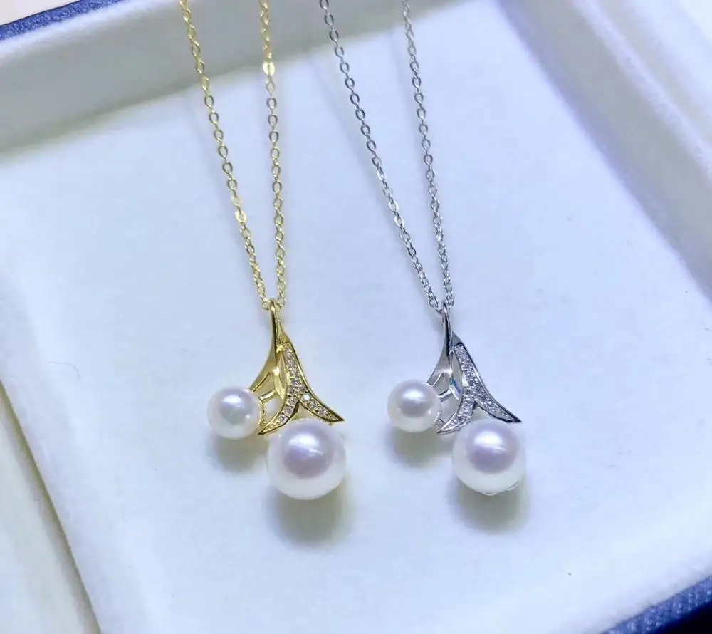 Основа подвески из двух искусственных жемчужин основа Подвески фурнитура для