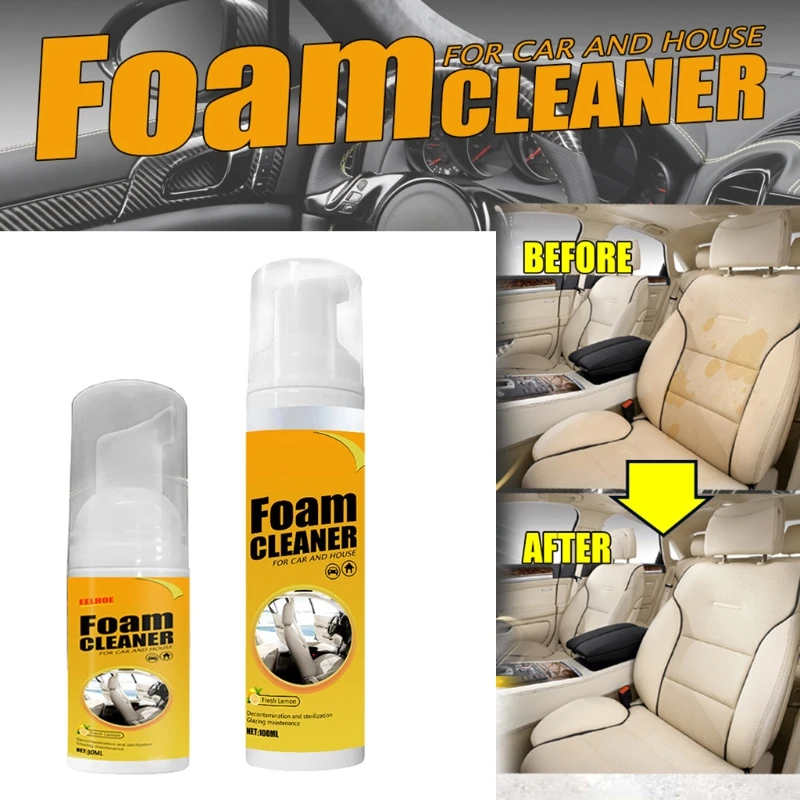 

Fast Acting Foam Cleaner Practical Car Console Home Window Furniture Helper X7JF