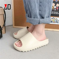 mo dou 2021 new arrival open toe thick sole slippers quality eva flip flop men women sandals indoor outdoor beach summer slides