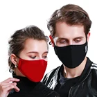 Пылезащитная респираторная маска PM 2,5, моющиеся многоразовые маски, хлопковая унисекс маска с фильтром из активированного угля