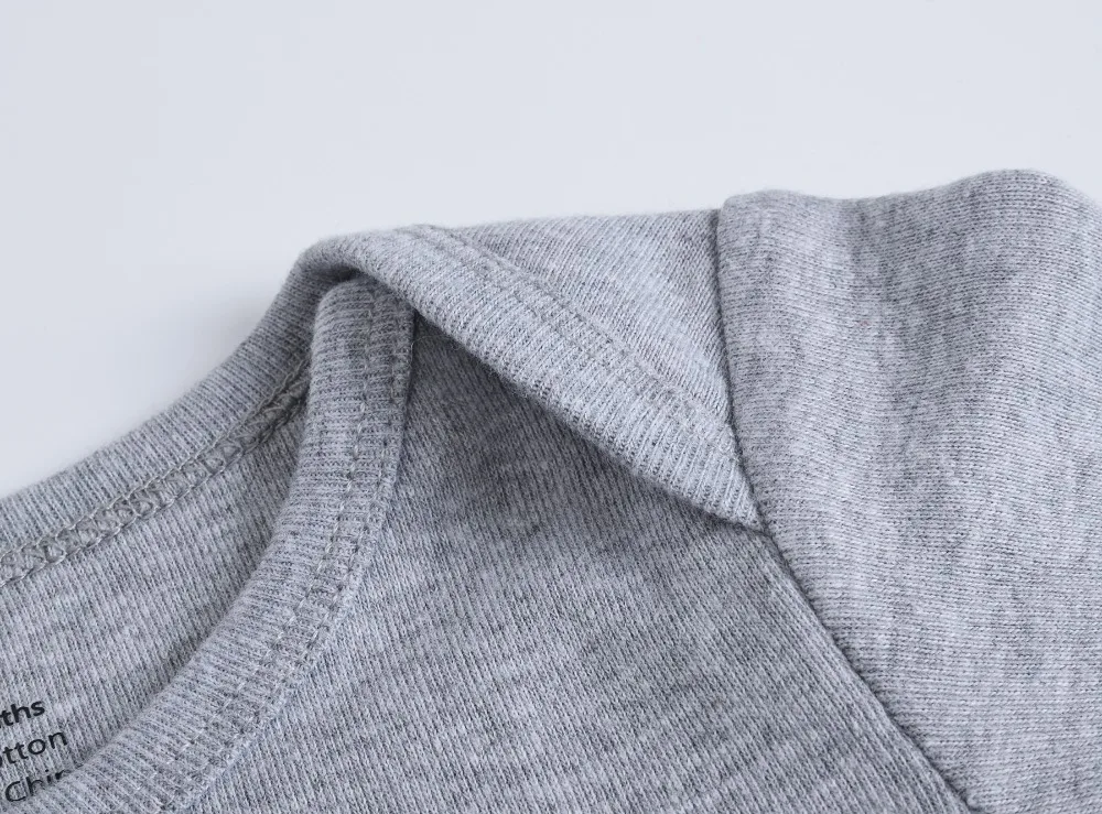 2019 однотонные Детские Боди Kavkas теплые серые цветные для девочек и мальчиков 3