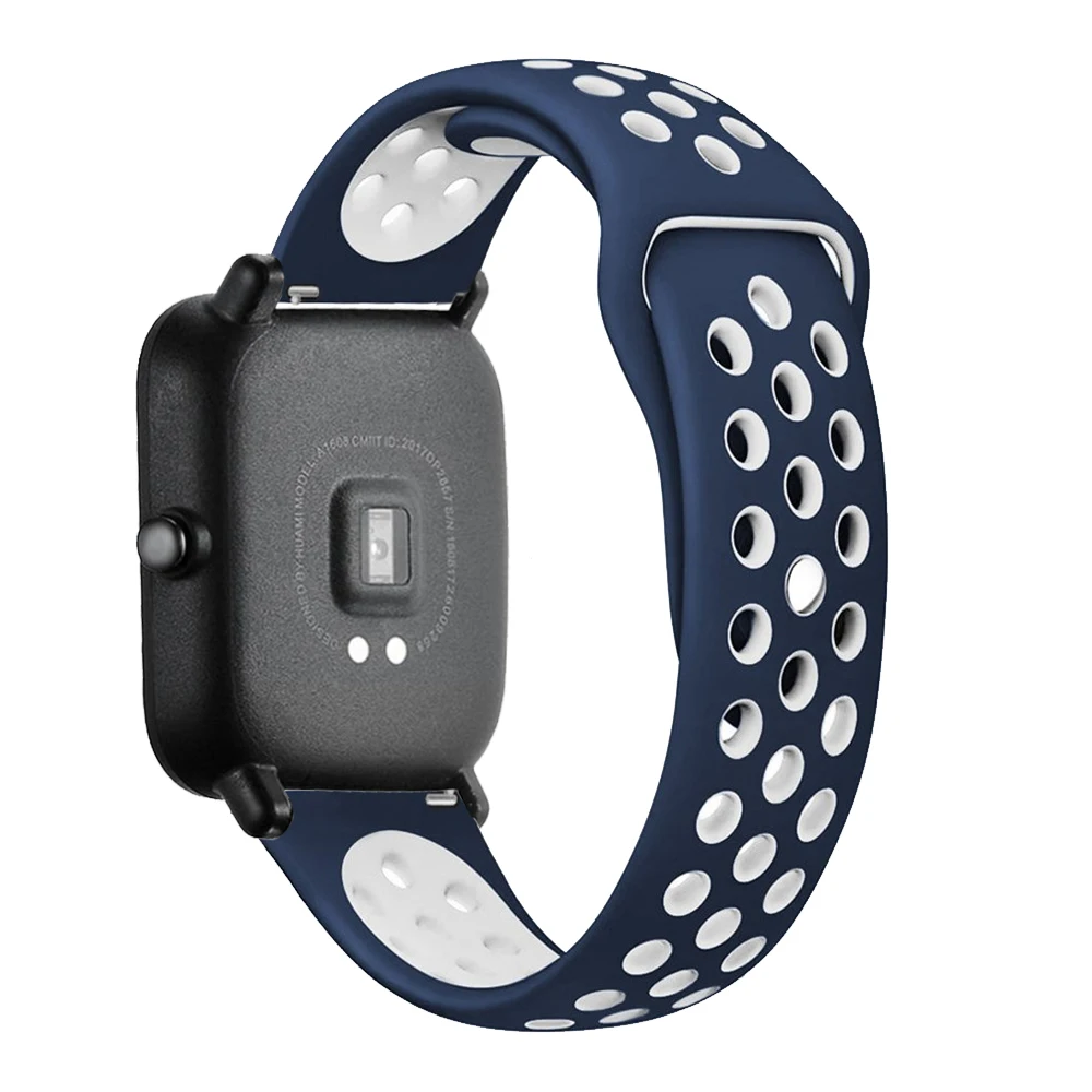 Силиконовый браслет для Huami Amazfit Bip ремешок gts ремешок 20 мм 22 мм ремешок для Amazfit stratos pace GTR браслет