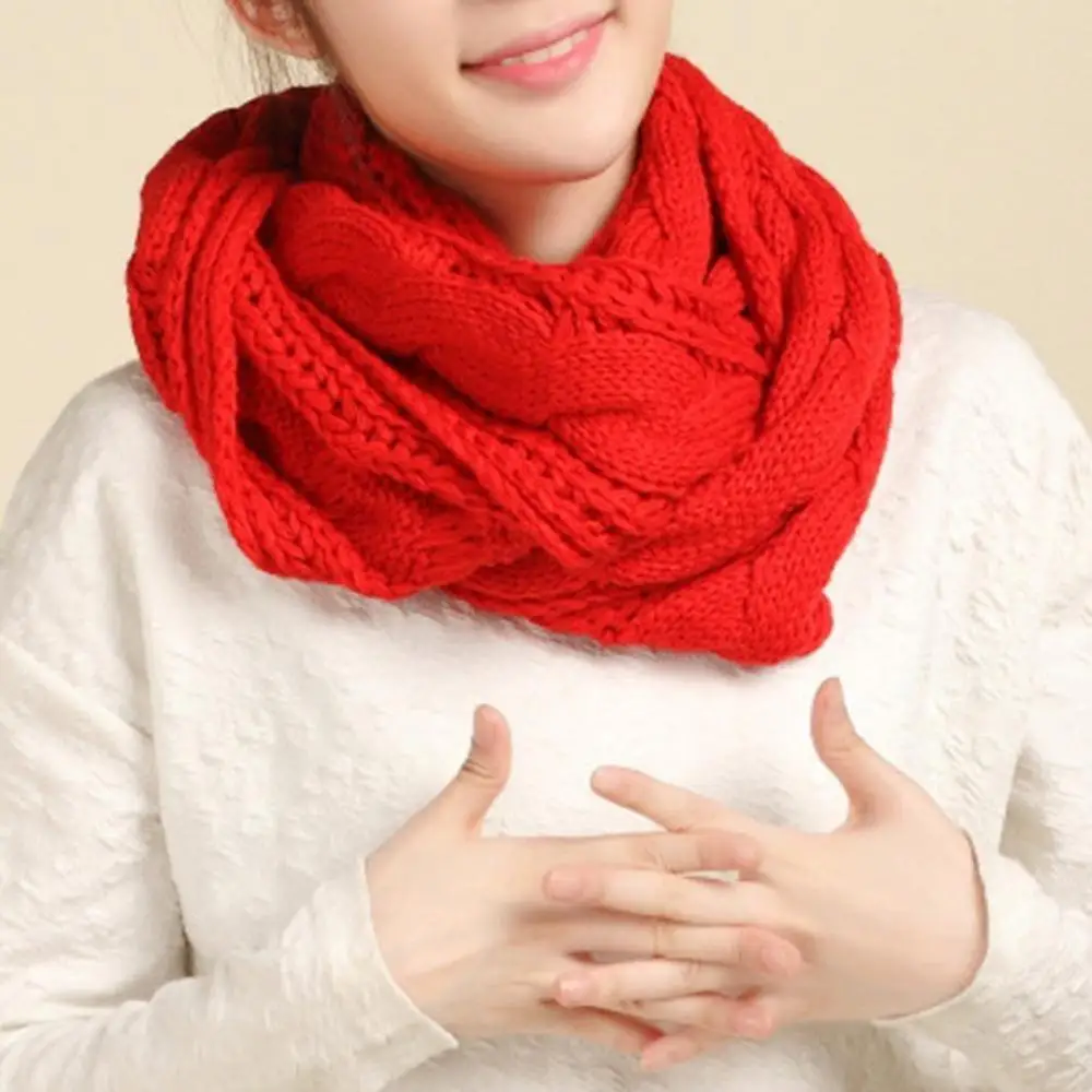 1 шт. модный теплый вязаный снуд шарф зимний женский кашемировый для женщин