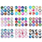 Оптовая продажа, 10 шт.лот, новые стеклянные ювелирные изделия с рисунком Древа Жизни, 18 мм, стеклянные кнопки для самостоятельного изготовления браслета